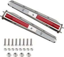 2 Pack Stainless Steel Heavy Duty Straight Spring Loaded Mud Flap Hanger Bracket