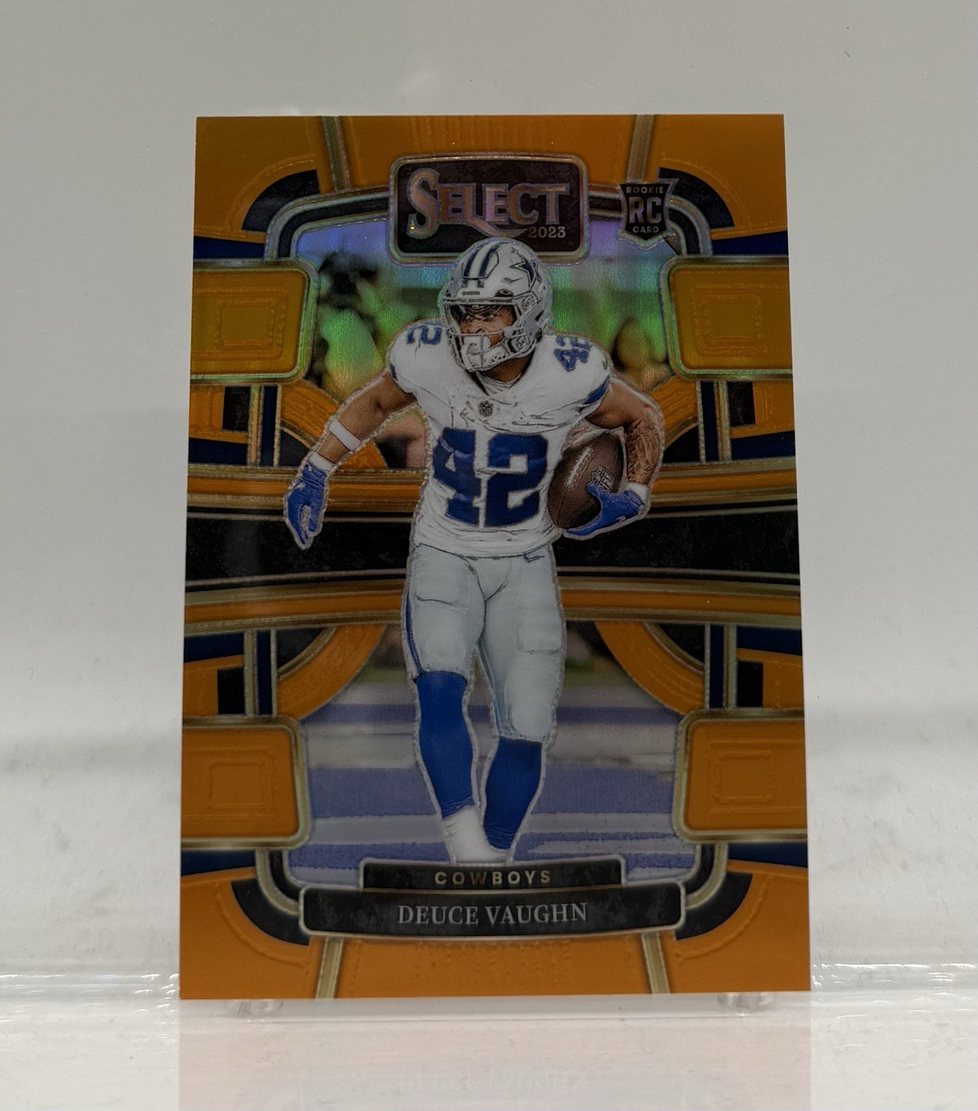 2023 Deuce Vaughn Select Orange /49 Concourse Rookie RC #28 Dallas Cowboys