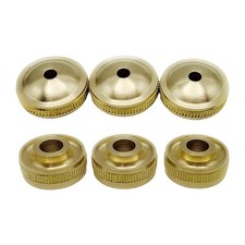 3Pcs Alto and Tenor Horn Valve Caps Easy to Install Brass Instrument Parts