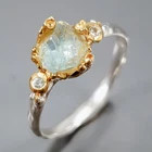 Jewellery Natural Apatite Ring 925 Sterling Silver Size 6 /R473552