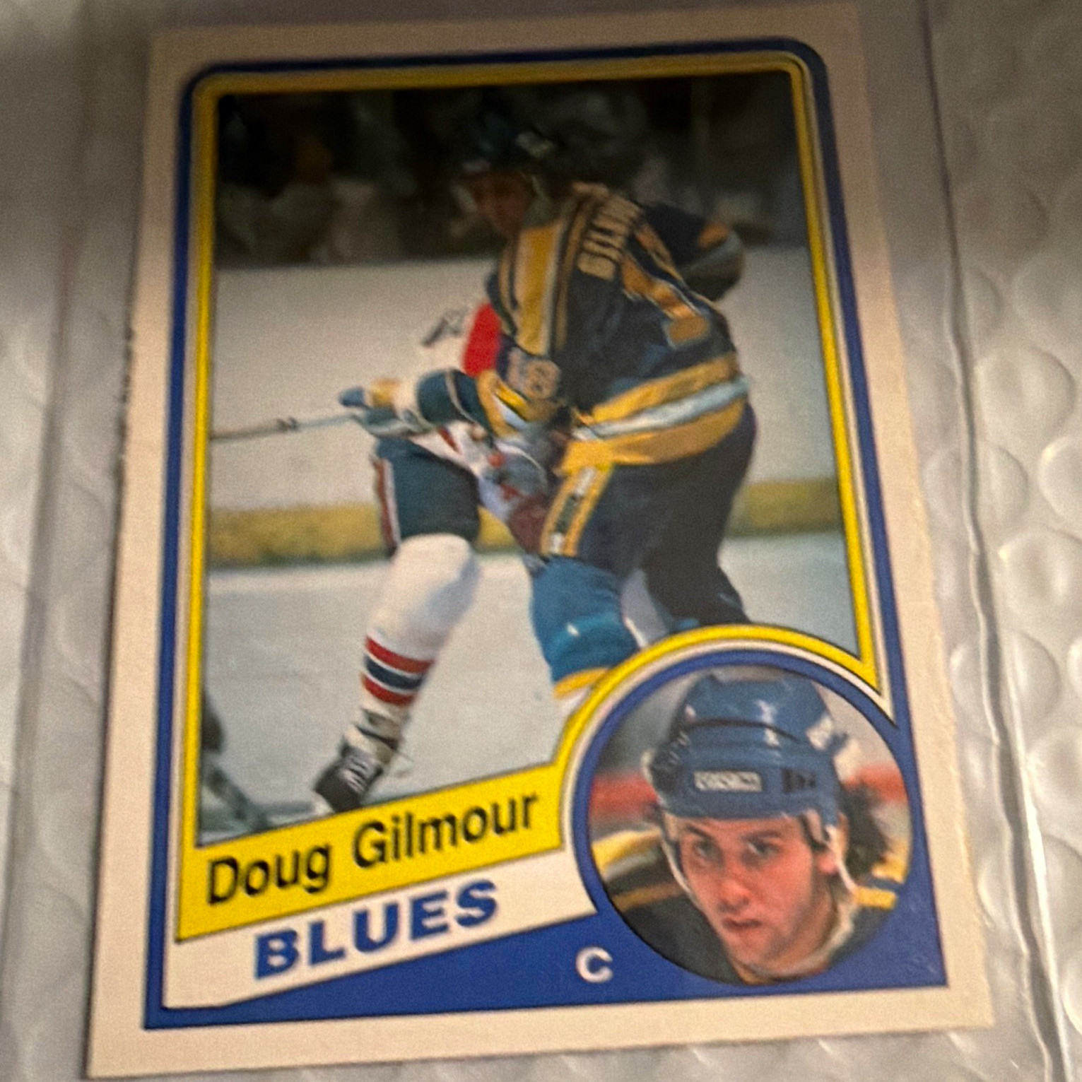 O-Pee-Chee 1984 Doug Gilmour #185 Base Set St. Louis Blues NHL Card
