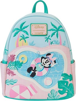 NWT Loungefly Disney Minnie Mouse Vacation Style Poolside Mini Backpack Summer