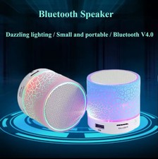 Mini Portable Car Audio A9 Dazzling Crack Led wireless Bluetooth 4.1 Speaker.
