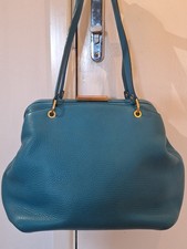 Smythson of Bond Street Agatha Leather Handbag