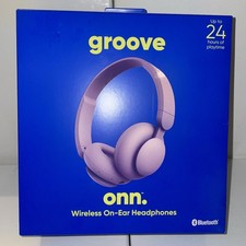 NIB Groove ONN Wireless On-Ear Light Headphones Bluetooth 24Hrs Playtime LILAC