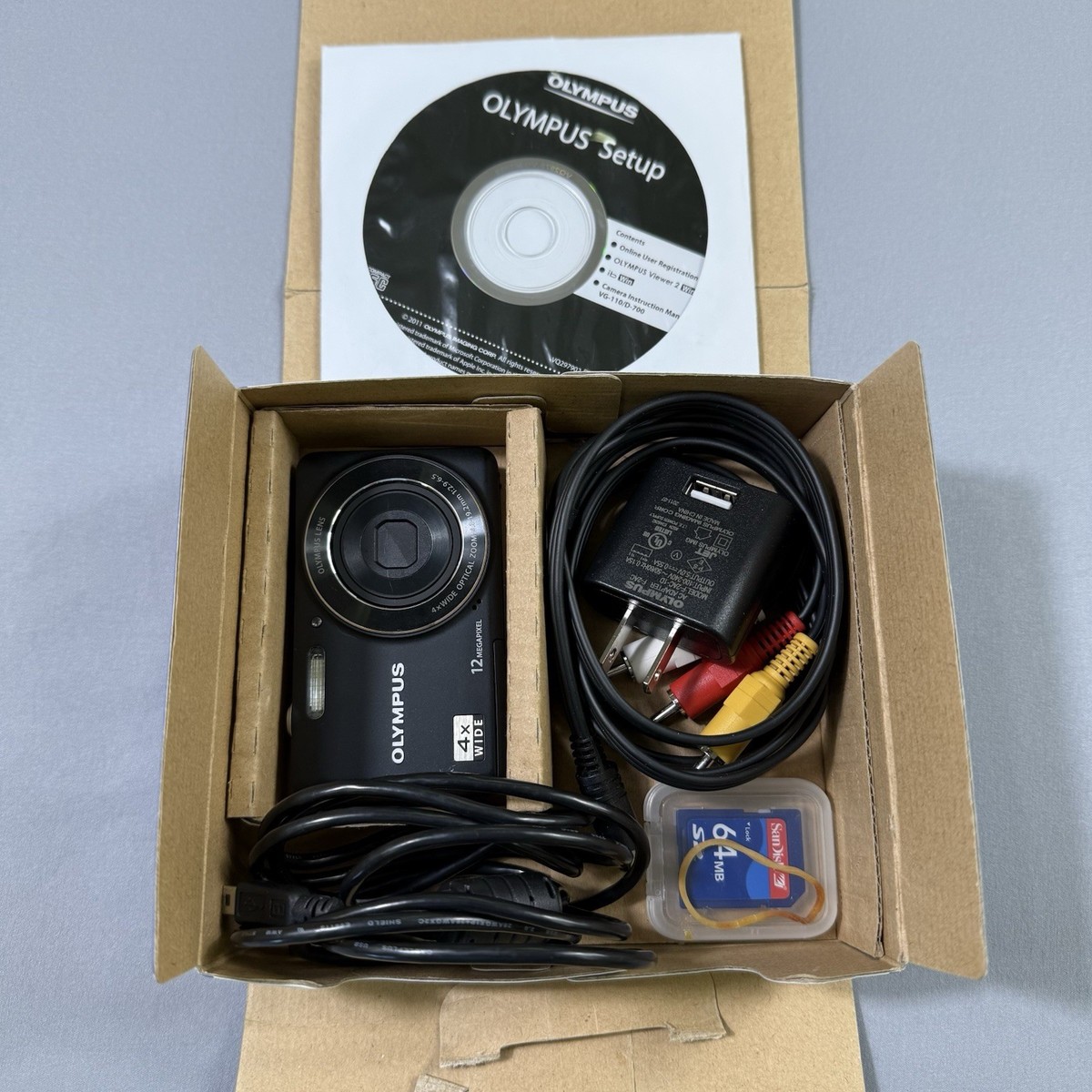 Olympus VG-110 Ultracompact 12 Mega Pixel 4x Wide Optical Zoom