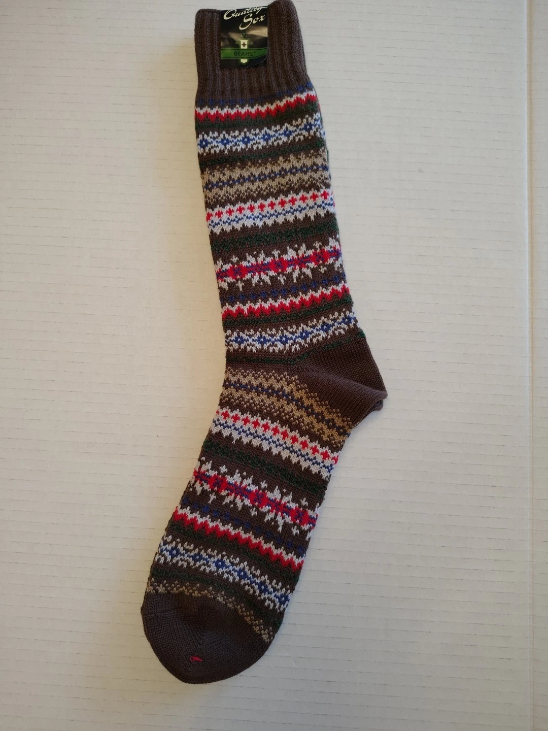 Beams Plus Men's Quality Socks Fair Isle