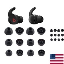 Black Soft Silicone Ear Tips for Beats Fit Pro   6 Pairs for Ultimate Comfort