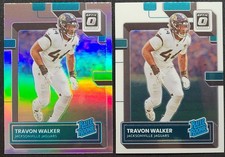 2022 PANINI DONRUSS OPTIC TRAVON WALKER #225 ROOKIE HOLO SILVER PRIZM + BASE LOT