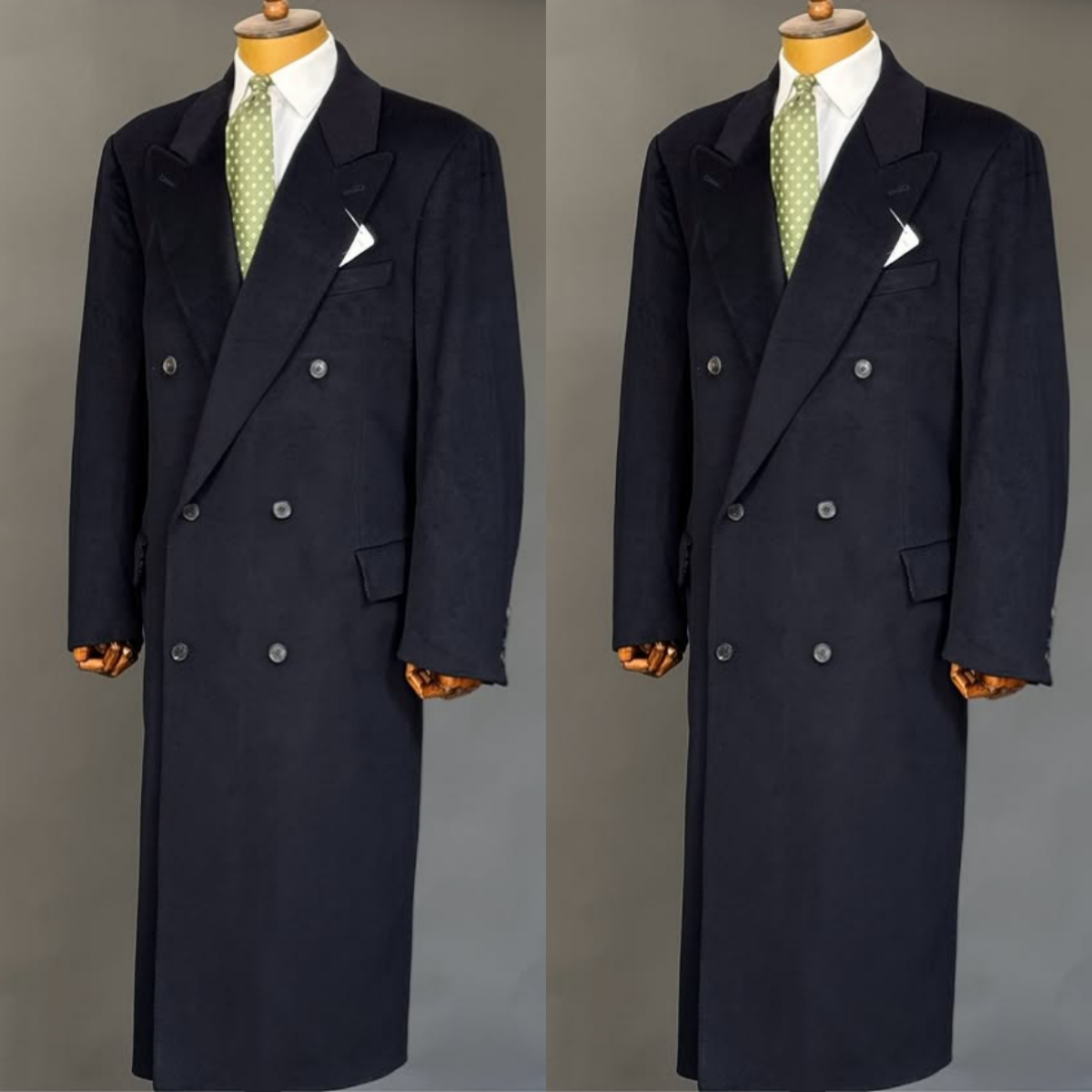 Warm Wool Men's Overcoat Winter Double Breasted Daily Outdoor Long Suit Jacket