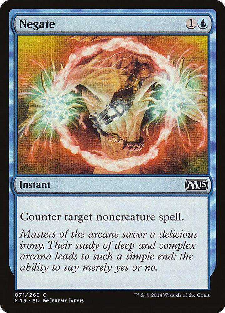 2014 Magic: The Gathering: Magic 2015 (M15) - Negate (#71, C, Moderately Played)
