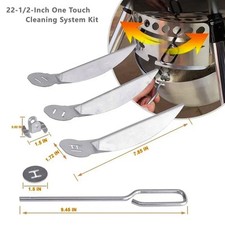 Kit Sistema di Pulizia One Touch 22-1/2 Pollici per Weber 90992 Robusto e Durevole