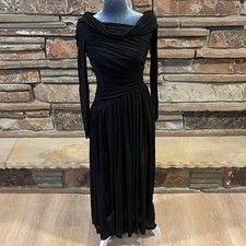 Zimmermann Crush Asymmetrical Midi Dress in Black