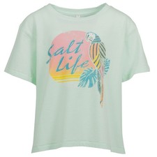 Salt Life Polly In Paradise Soothing Sea Youth M Crop Tee Live Salty NWT