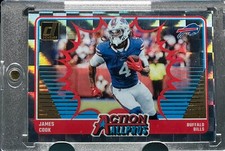 JAMES COOK RARE CHECKERBOARD INSERT REFRACTOR FOIL INVESTMENT CARD BILLS MINT