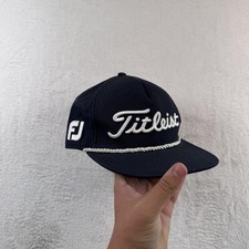 Titleist Pro V1 rope Hat Cap Snap Back Mens One Size Blue Golf FJ Logo