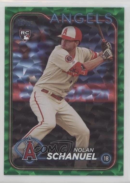 2024 Topps Series 1 Green Crackle Foil 402/499 Nolan Schanuel #53 0rj8