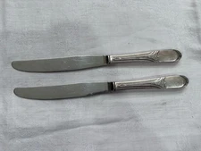 LOT OF 2 VINTAGE 1941 INHERITANCE PTRN  SILVERPLATE "9 1/4" MODERN HOLLOW KNIVES