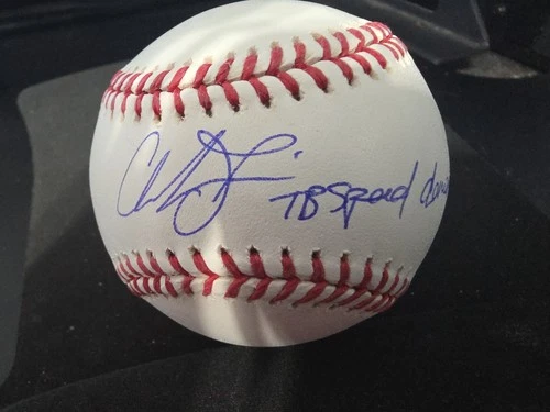 Chandler Simpson Signed Baseball with "TB Speed Demon" inscription JSA cert