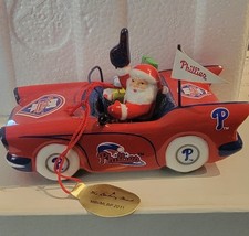 Major League Baseball Santa Claus Victory Car Figurine Phillies Ceramic 2011