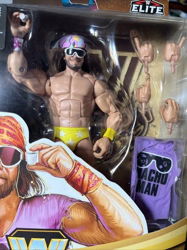 WWE Elite Collection Legends Series 11 Macho Man Randy Savage New 2021 Chase DMG - 第 2/5 張圖片
