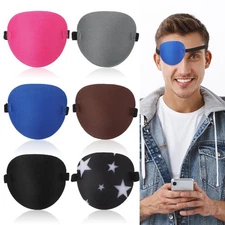 6PCS Eye Patches for Adults Kids, Adjustable Medical Eyepatch for Right or Left