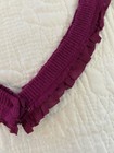 Romantic Feminine Jabot Magnolia Burgundy Cashmere Cotton Ruffles Neck Tie Wrap — photo 8