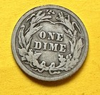 1916 Barber Dime. Coin 90% Silver. VG Condition. Charity Auction/Animal Rescue — photo 2