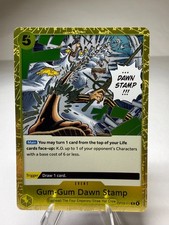 Gum-Gum Dawn Stamp OP13-117 R Foil One Piece Carrying on His Will NM