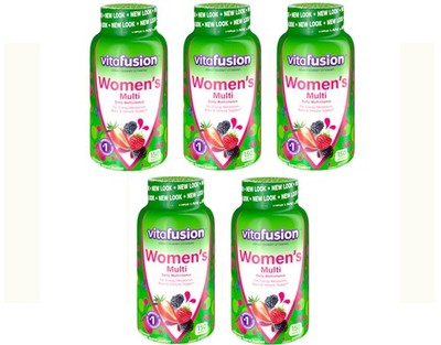 5 Pack Vitafusion Women's Gummy Multivitamin Diatary Supplement 150 Gummies