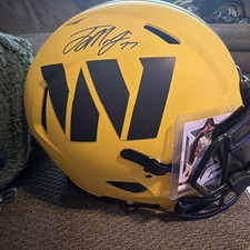 West Virginia Mountaineers Autographed Football Helmet Beckett Authenticated