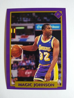 1991 Magic Johnson Tuff Stuff Magazine NBA Finals Special Edition Hand Cut #12