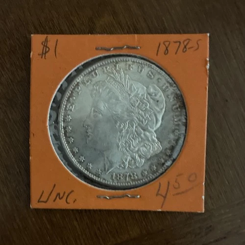 Morgan 1878 Silver Dollar $1 Uncirculated San Francisco US Coin