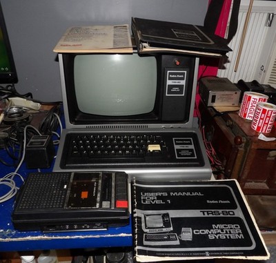 Radio Shack TRS-80 Microcomputing System 26-1001, Complete w/Games & Manual
