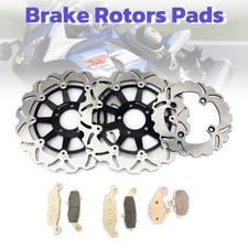 Front Rear Brake Discs Rotors Pads For KAWASAKI Z 750 04-06 Z 750 S Z750S 05-06