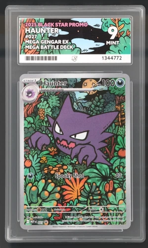 Haunter - MEP 027 Promo - Mega Gengar Ex Mega Battle Deck - Ace Mint 9 -