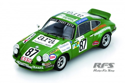 Porsche 911 Carrera Rsr 24H Le Mans 1975 Boubet Dermagne 1:43 Spark 9812-image