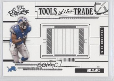 2005 Playoff Absolute Memorabilia Tools of the Trade Black /100 Roy Williams 0a1