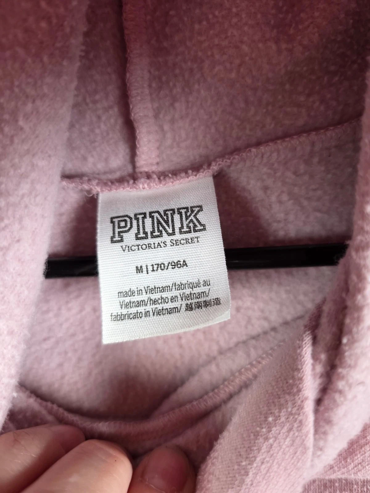 UNDERCOVER Maglione maglia felpa media Victorias secret rosa logo BLING paillettes