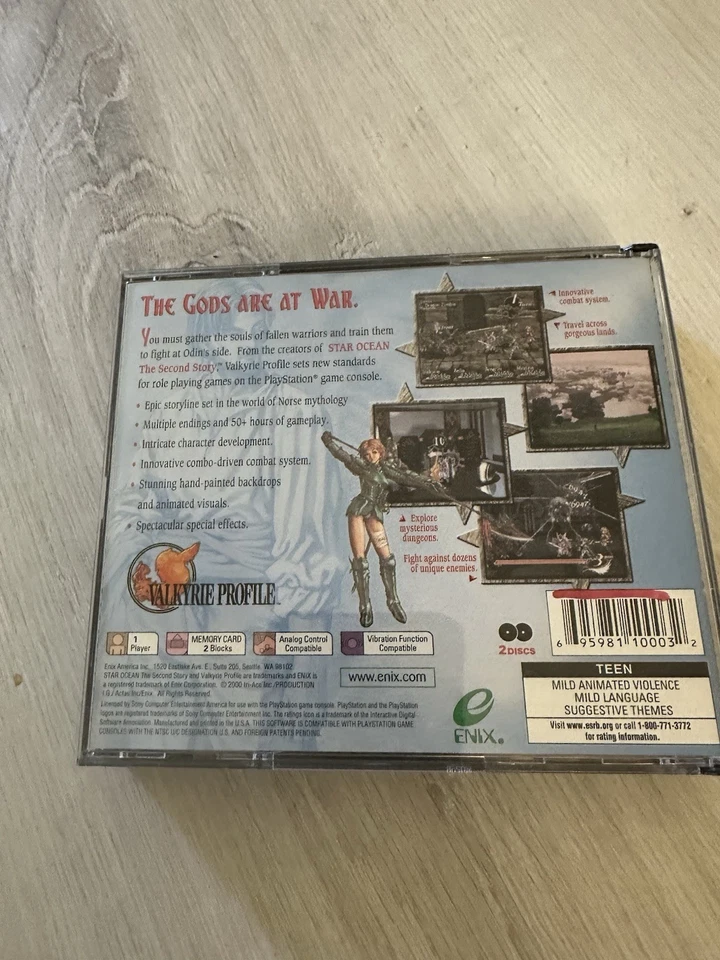 Videogioco Retrogame Sony Playstation 1 NTSC USA RPG VALKYRIE PROFILE - Immagine 2 di 4