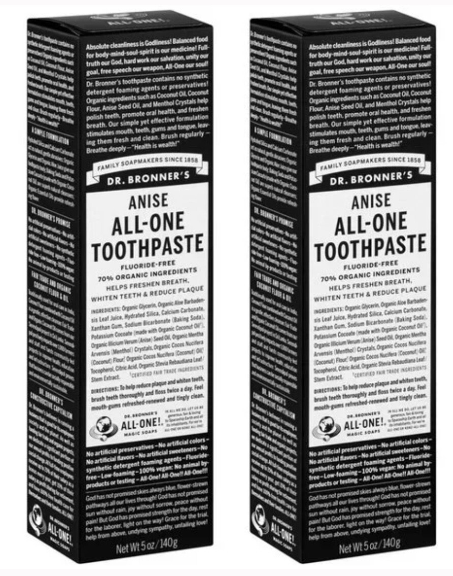 DR BRONNER'S Toothpaste Anise 5 Ounces ( 2 Pack ) eBay