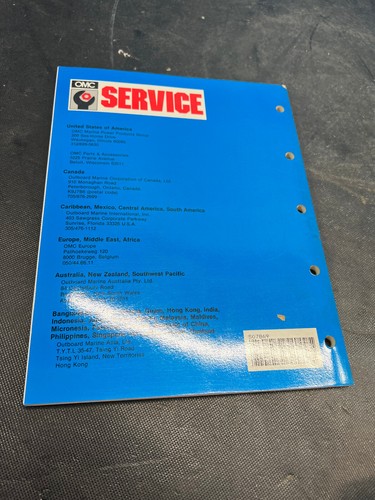 JOHNSON EVINRUDE 1990 ELECTRIC TROLLERS SERVICE MANUAL 0507869 507869 - Picture 3 of 3