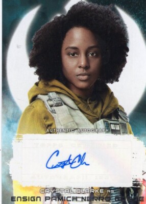 Star Wars Crystal Clarke as Ensign Pamich Nerro Goode  Autographed Card