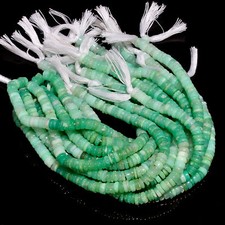 Chrysoprase Gemstone Rondelle Shape Smooth Beads 6X6 7X7 mm Strand 8" GB-382