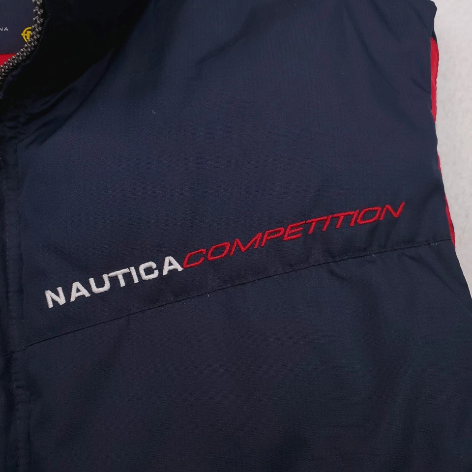 Chaleco Nautica Para Hombres Pequeño Azul Marino Oeste Plumón Chaqueta Puffer Serie Competición Foto 2 de 4