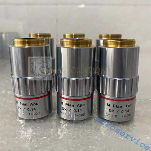 Used & tested mitutoyo M Plan Apo 5x/0.14 Microscope Objective Lens By Fedex~
