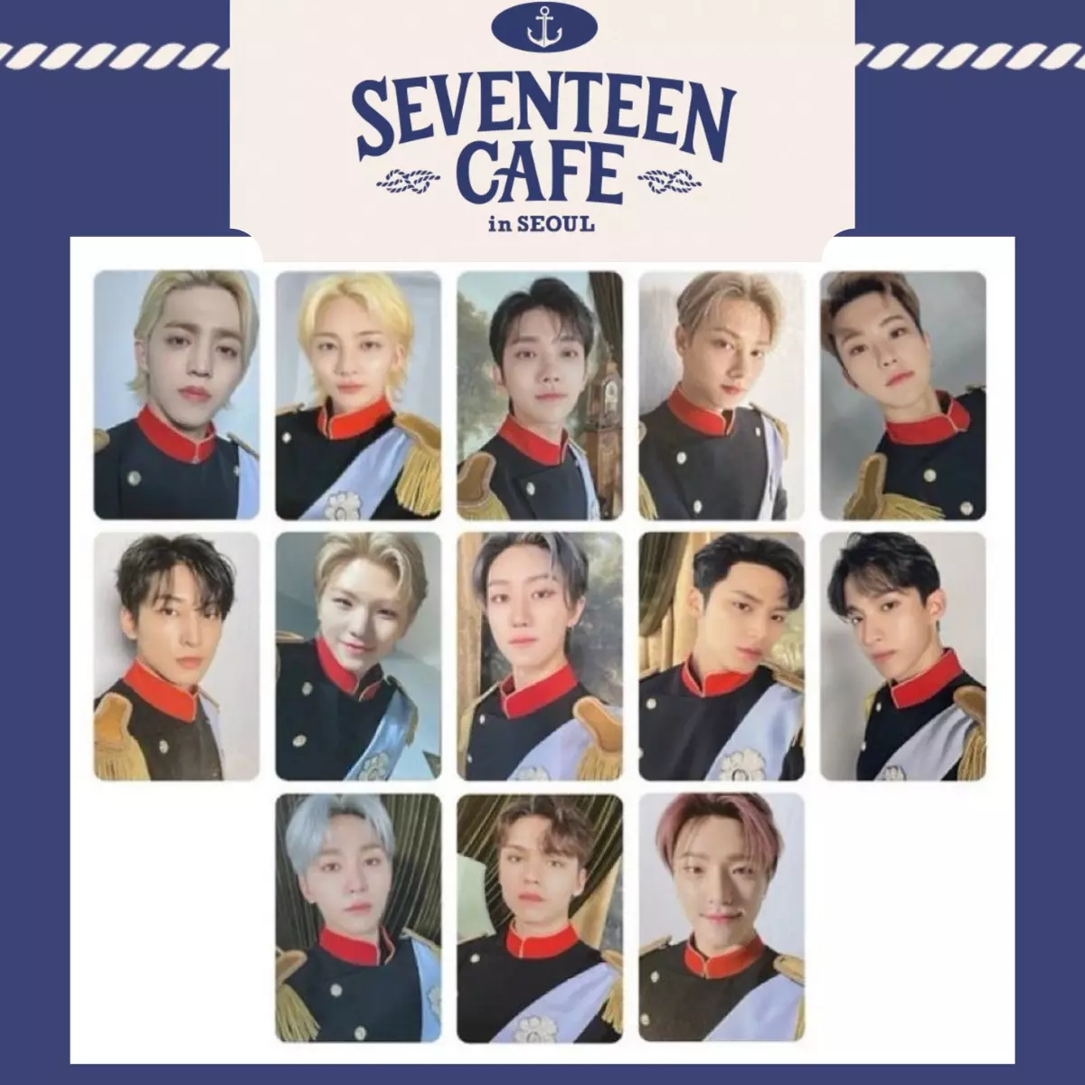 SEVENTEEN CAFE in SEOUL Photo card Official Merch Tray & Table Weverse Shop  PC