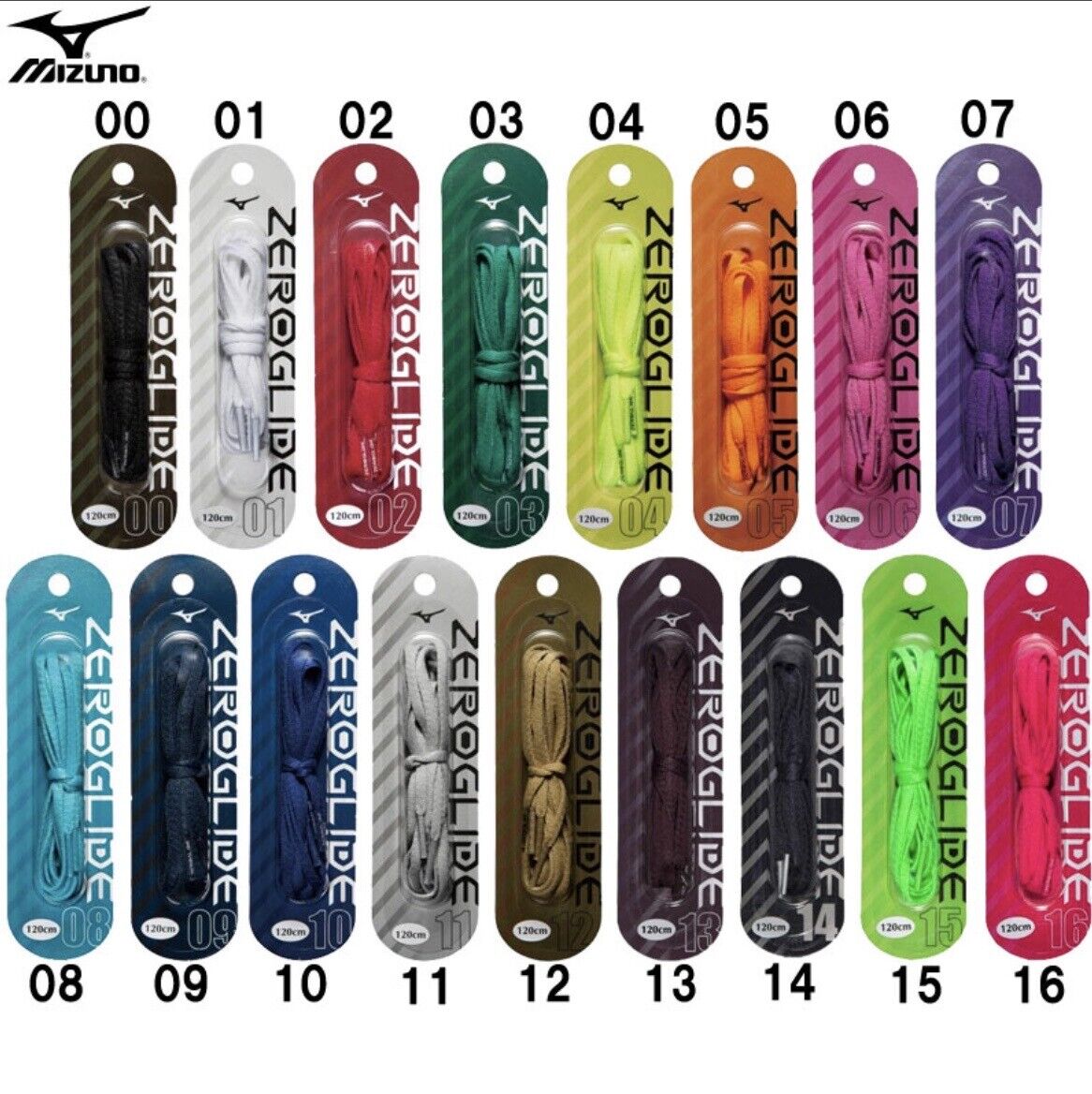 Mizuno Zero Glide Shoelace 130cm 16Colors P1GZ2021 soccer Mizuno Zero Glide Shoelace 130cm 16Colors P1GZ2021 soccer