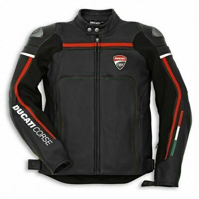 BRAND NEW MOTO GP DUCATI CORSE C4 MOTORCYCLE LEATHER RACING JACKET CE APPROVED