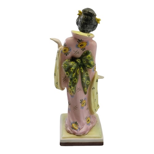 Statuina ceramica geisha Italia dipinta a mano decoro orientale LEGGI!!! - Foto 6 di 11